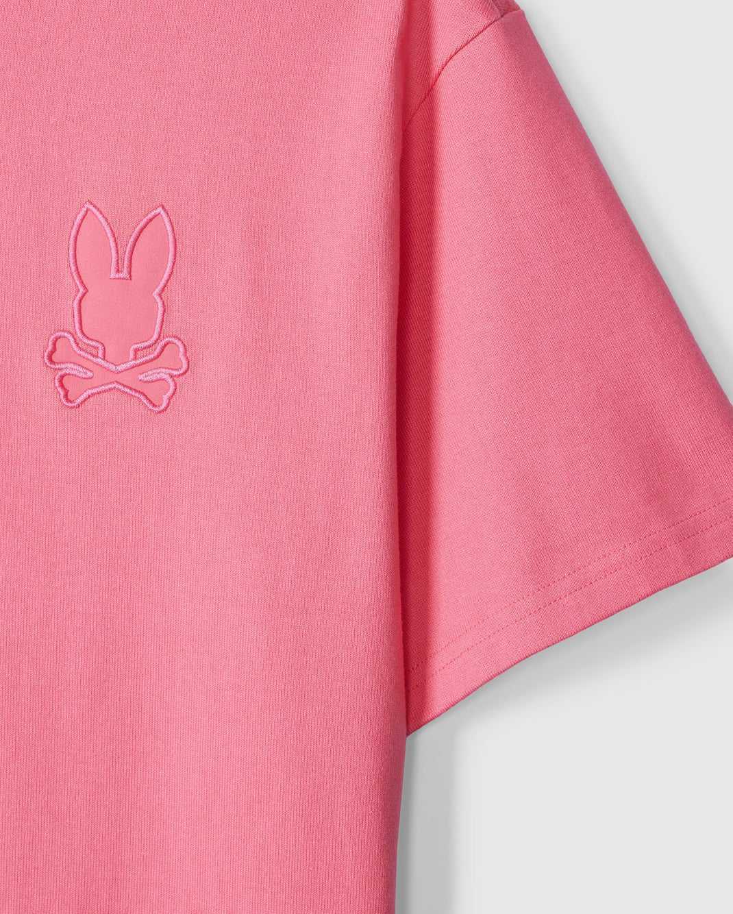 Tees Psycho Bunny Danby Oversized Tee Rose Homme | CIN-55984905